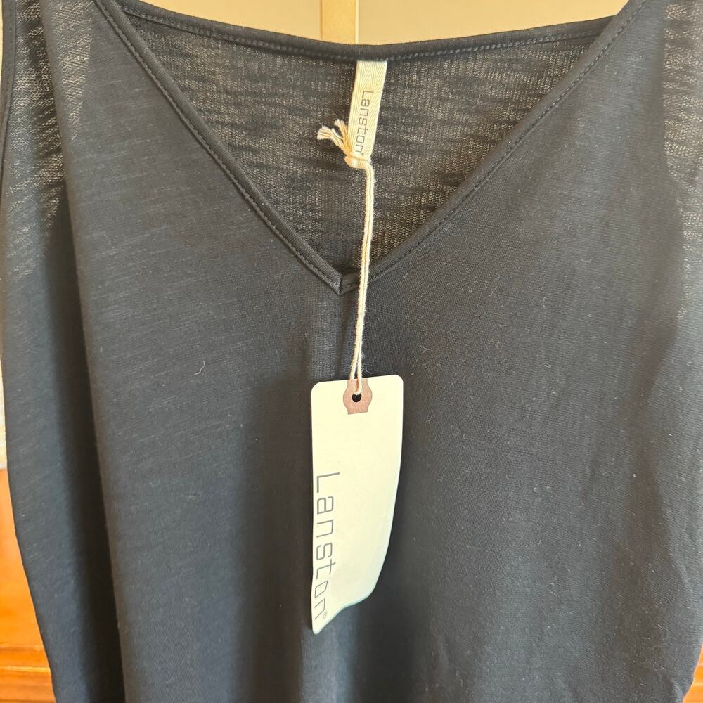 LANSTON Flare Cami Dress Black Size Medium NWT - Picture 4 of 8